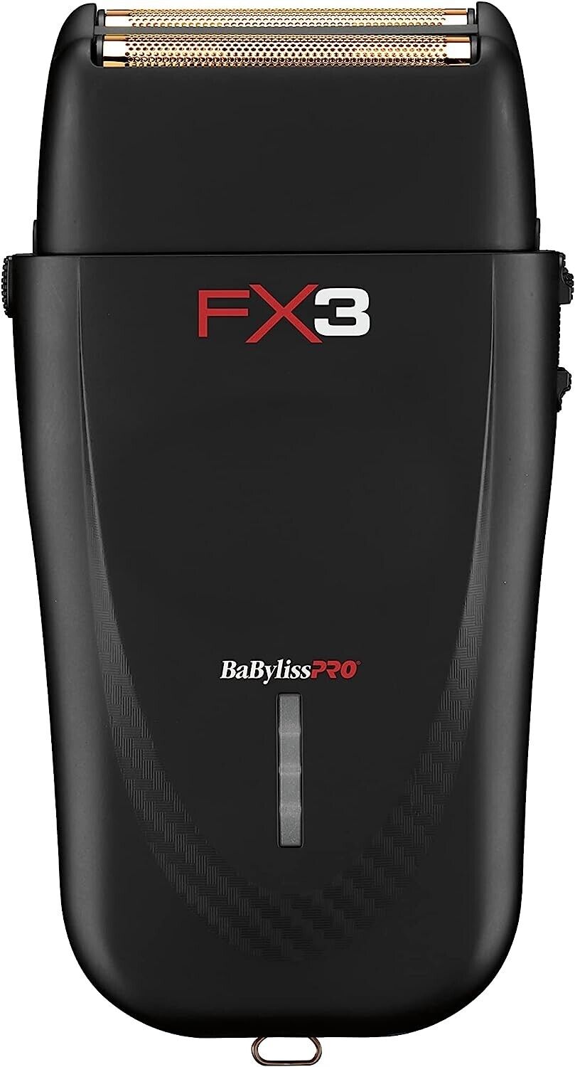 BabylissPRO FX3 Titanium Lithium Double Foil Hair Shaver Babyliss FXX3SB - BLACK