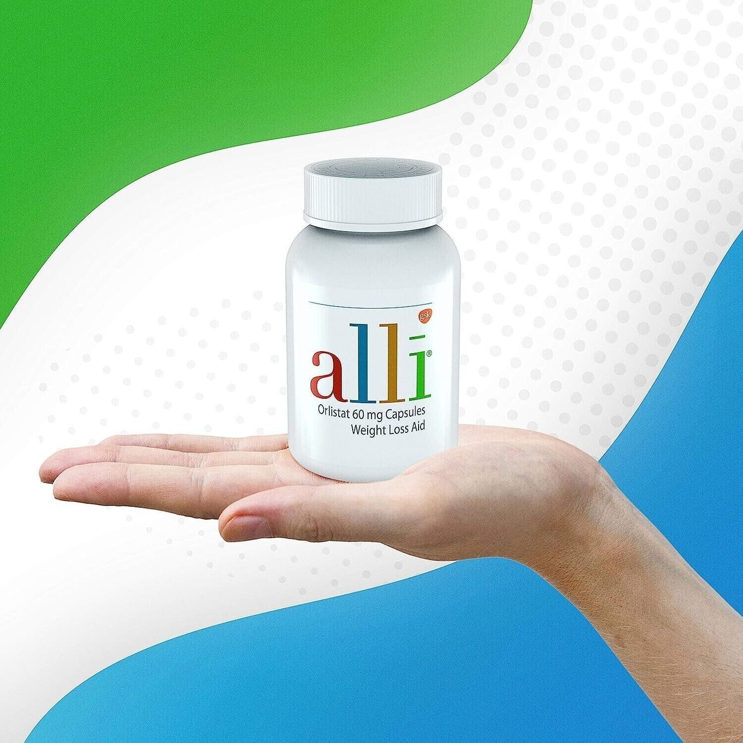 alli Weight Loss Aid 60mg Pill - Diet Slimming Fat Blocker Detox - 60 Capsules