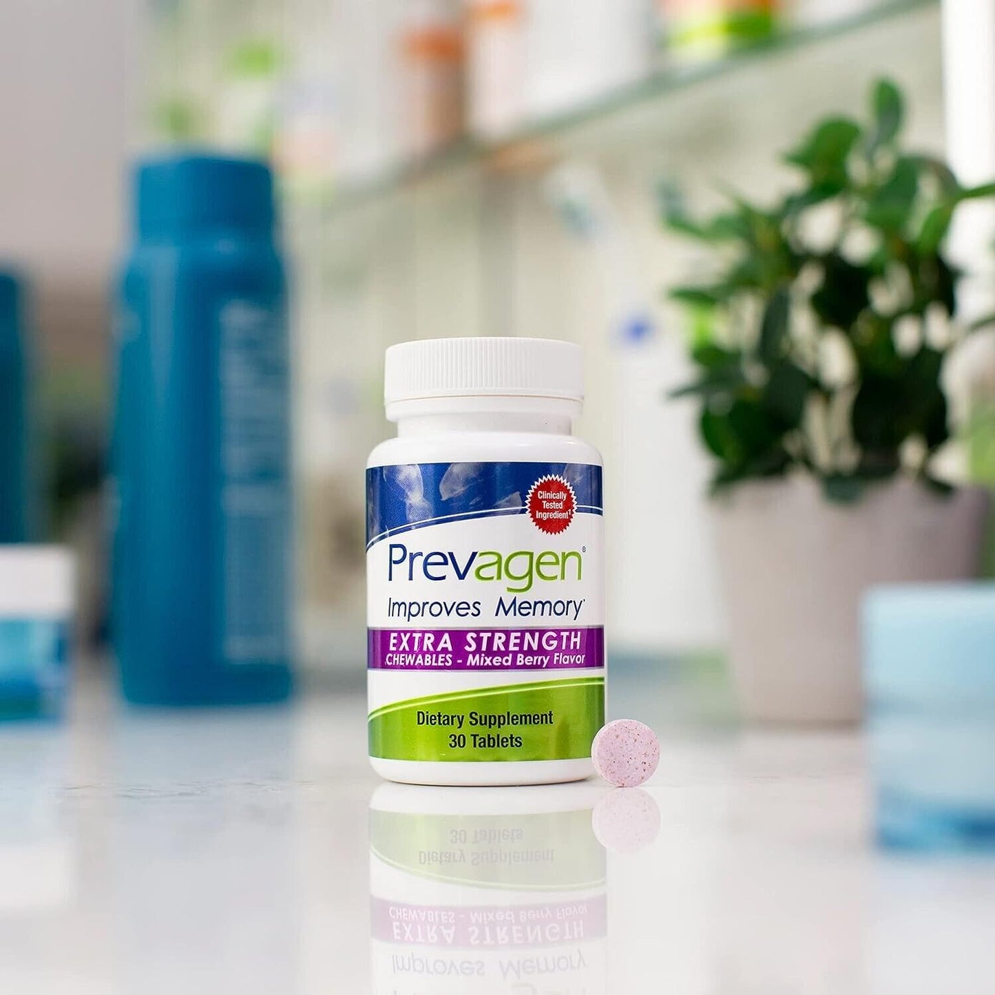 Prevagen Improves Memory - EXTRA STRENGTH 20mg - Chewables Mixed Berry - 30 Tabs