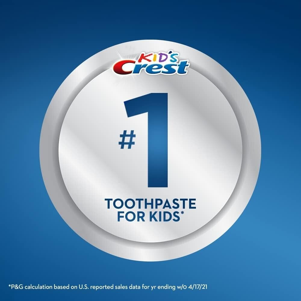 Kid's Crest 2x130g Cavity Protection Fluoride Children's Toothpaste Sparkle Fun