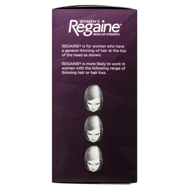 Regaine Rogaine Women's Regular Strength Topical Solution 3x60mL 3 Months Supply