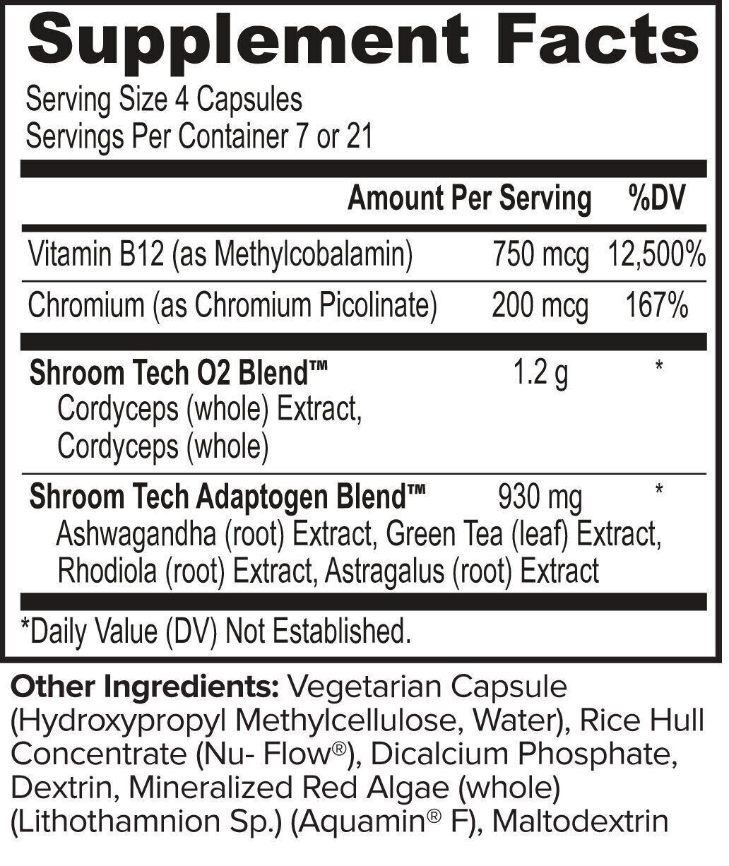 Onnit Shroom TECH Sport 84 Caps CORDYCEPS Joe Rogan JRE - FREE EXPRESS POST!