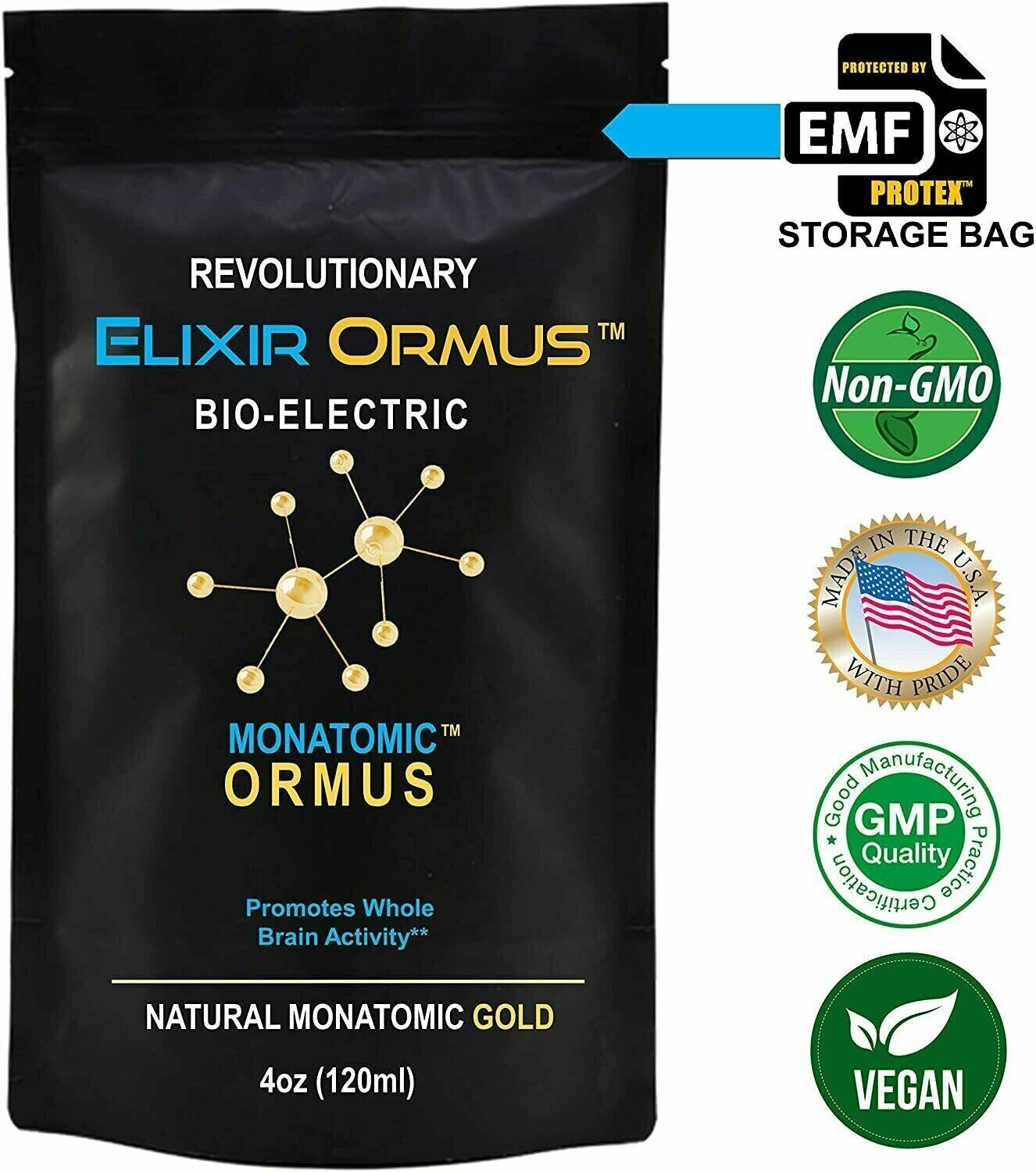 MONATOMIC GOLD ORMUS 120ML Manna DNA Repair HEIGHTENED AWARENESS LUCID DREAM