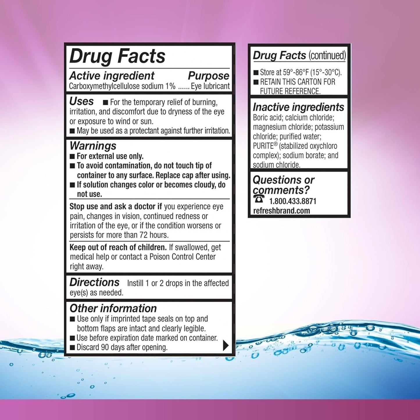 Refresh Liquigel Lubricant Eye Gel Drops Soothing Gel Formula for Dry Eyes 15mL