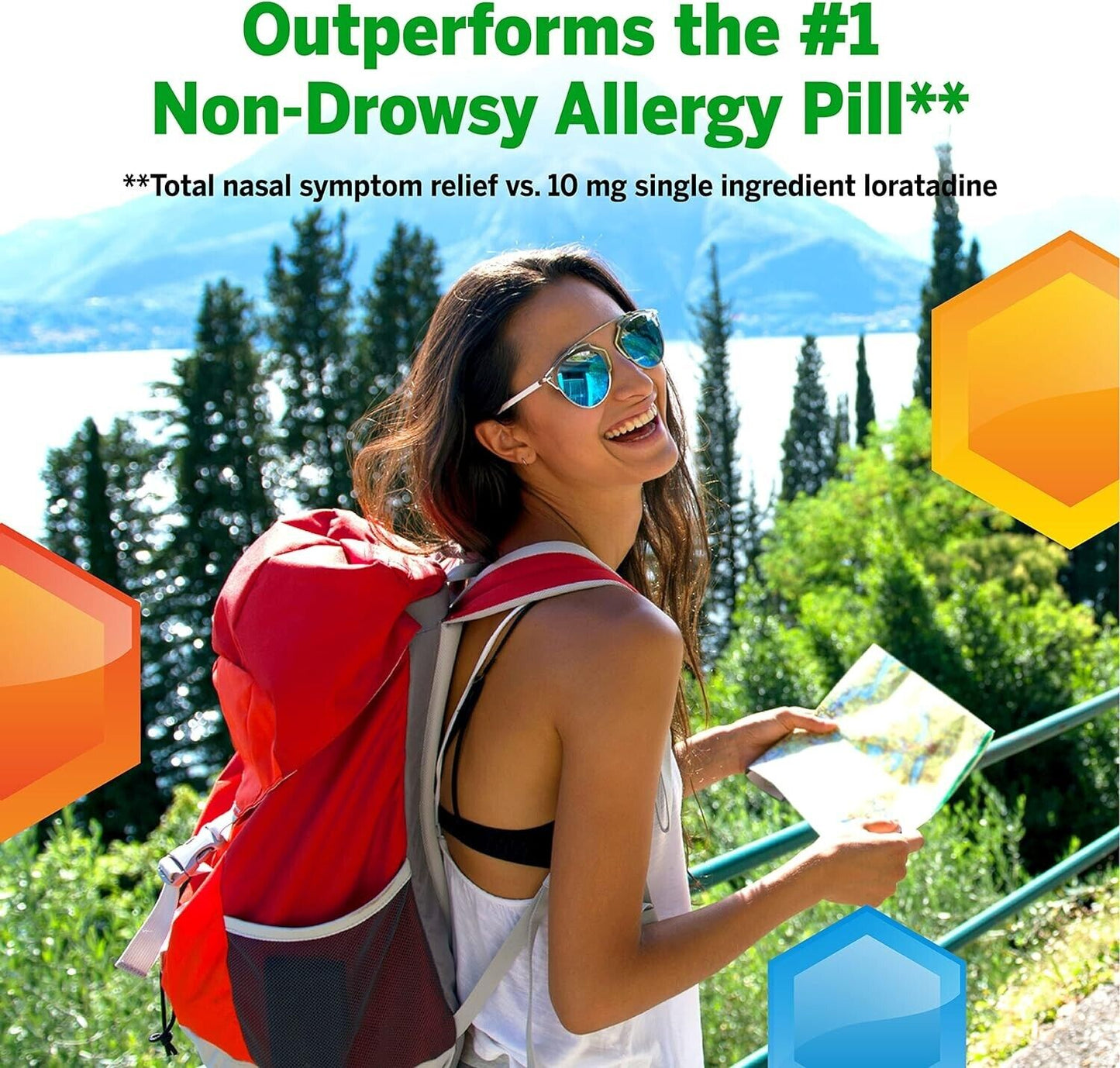 Flonase Allergy & Hayfever Nasal Spray 24HR Relief Non-Drowsy 2 x 144 Sprays 2PK