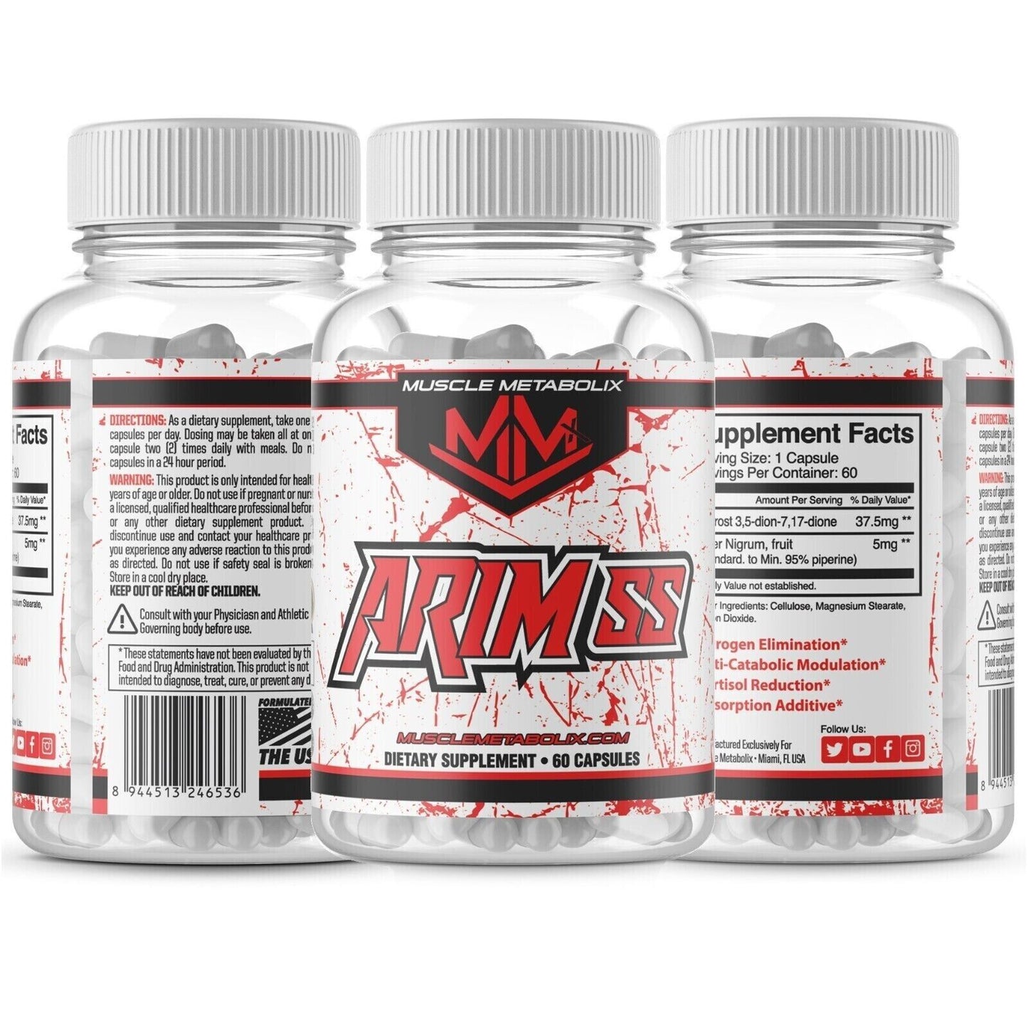 MMX ArimisSS 60 Capsules AI PCT Advanced Formula! - FREE EXPRESS POST!