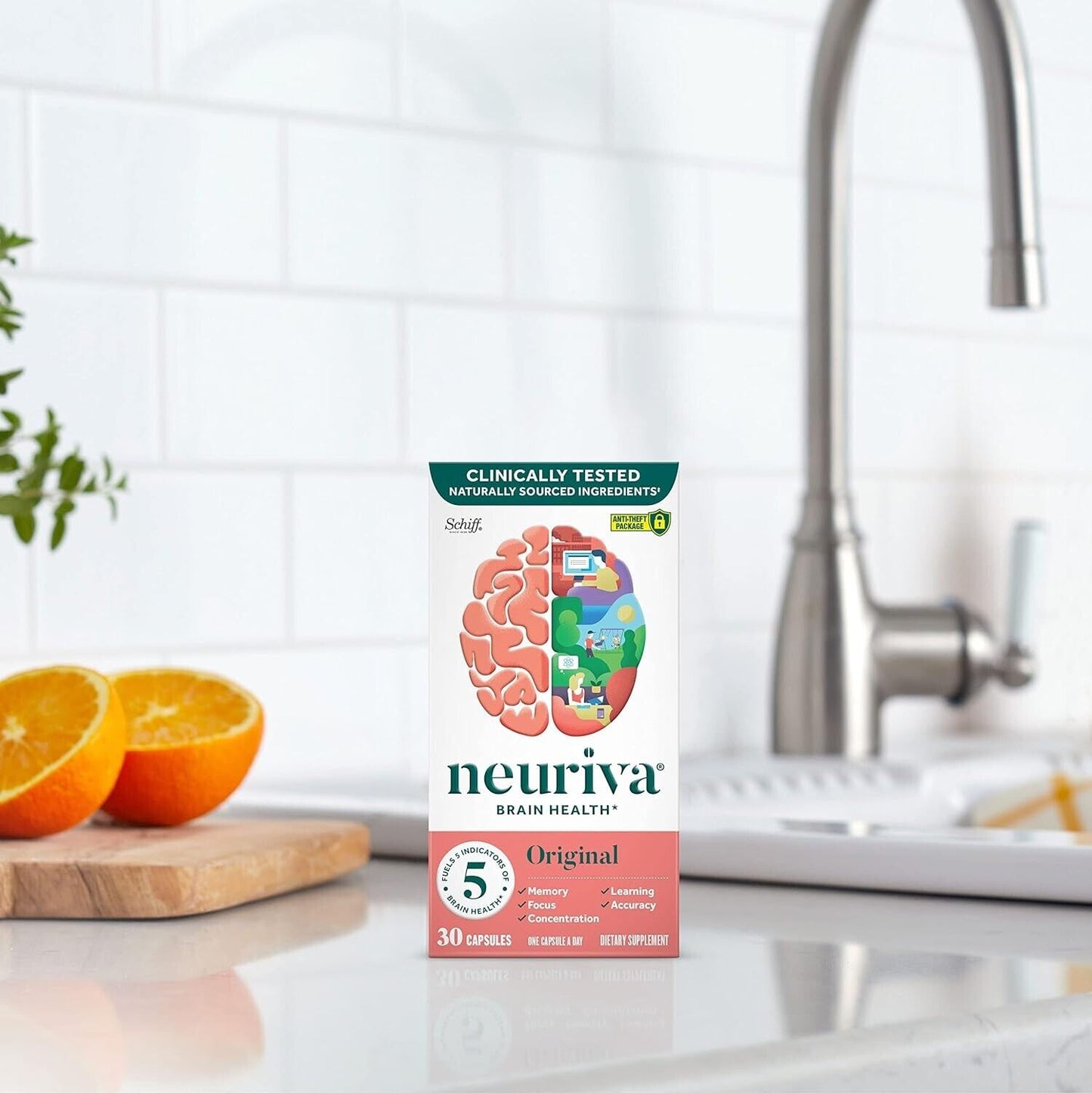 NEURIVA Brain Health Original - Cognitive Focus Memory Support - 30 Capsules