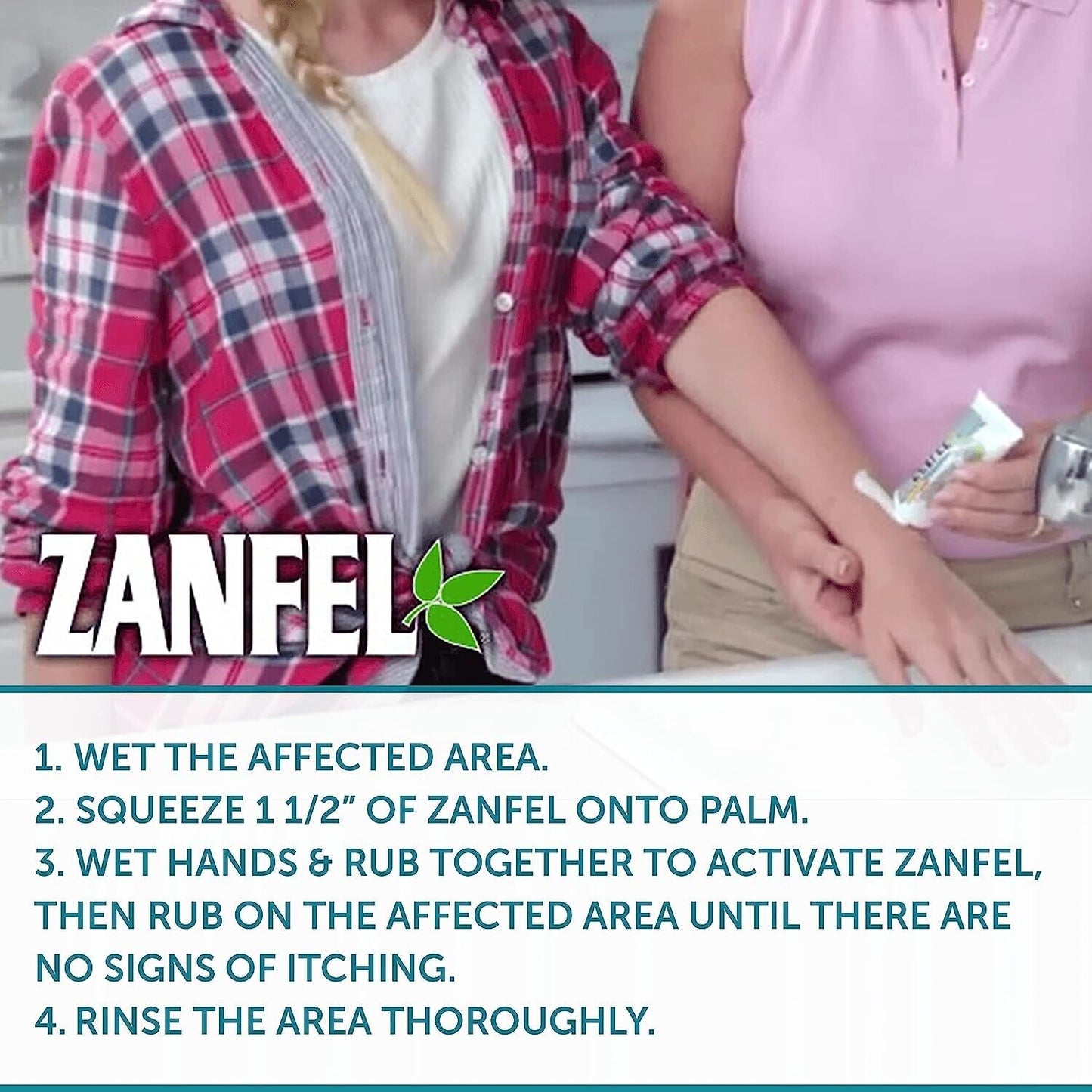 ZANFEL Poison Ivy Oak Sumac Urushiol Skin Wash - Itch Pain Rash Relief - 30mL