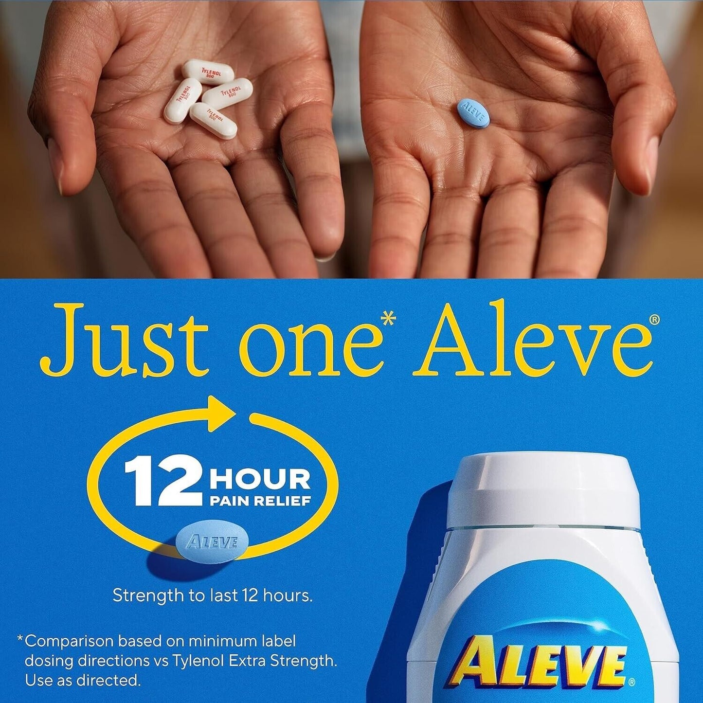 Aleve Arthritis and Joint Pain 270 Caplets - 12HR Headache Relief Fever Reducer
