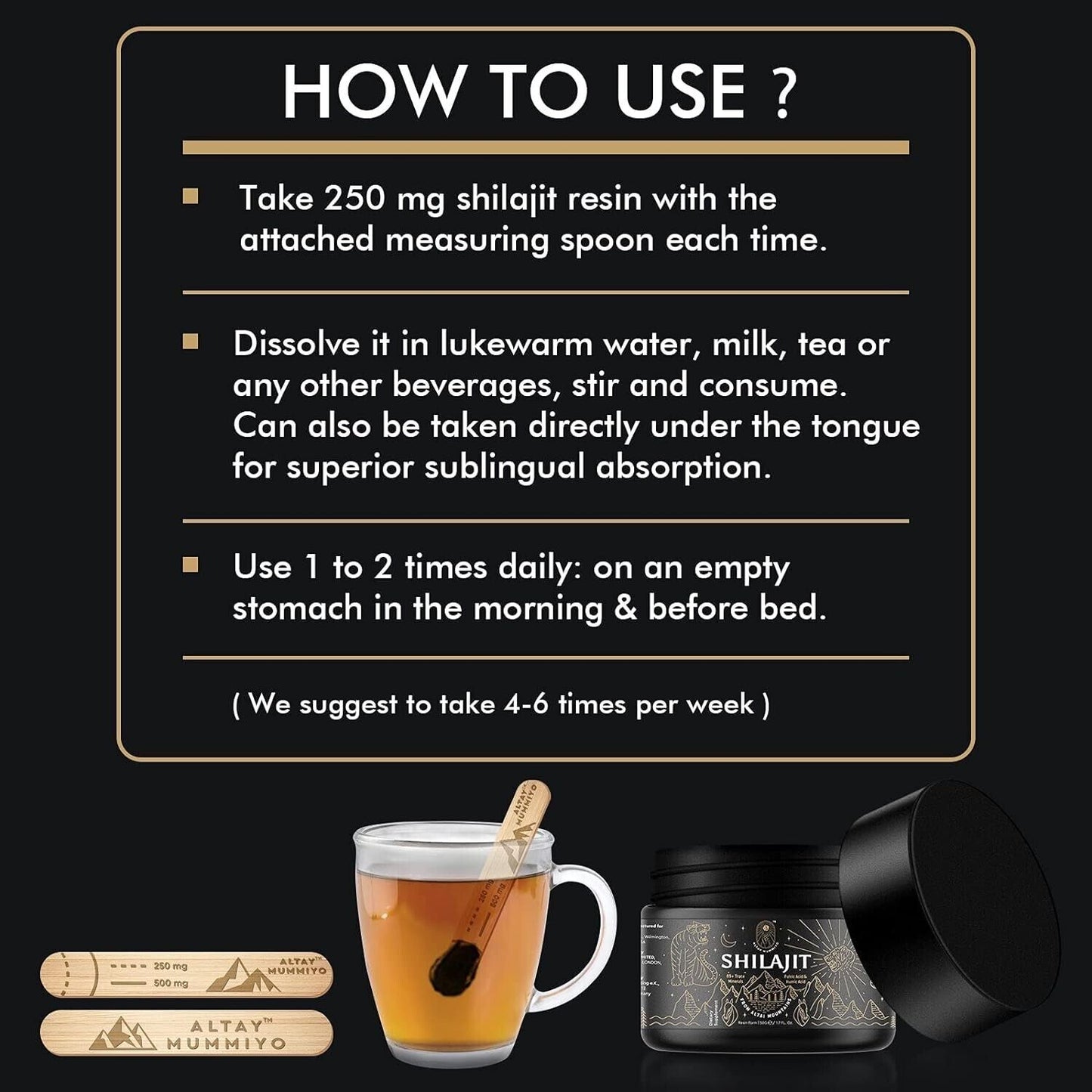 Altay Mummiyo Pure SHILAJIT Resin Healthy Aging Immune Support 50g - 100 Serves