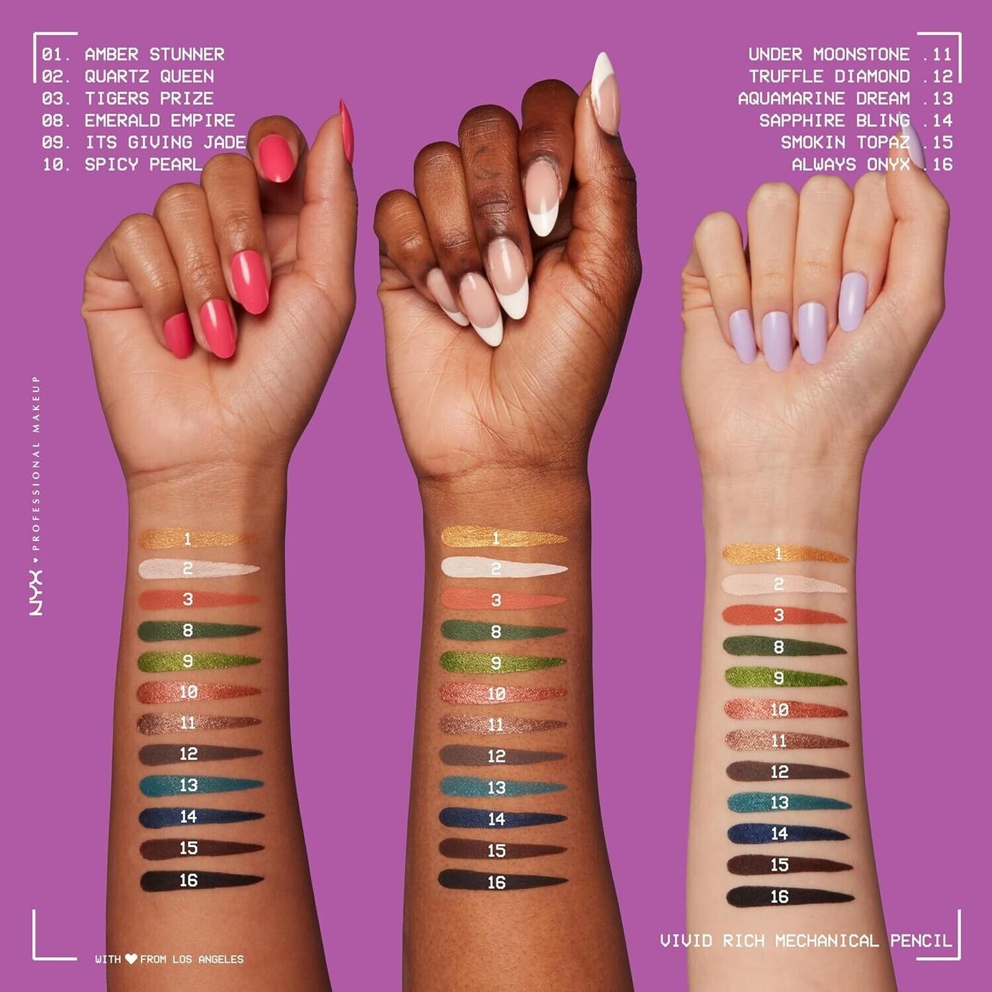 NYX PROFESSIONAL MAKEUP Vivid Rich Mechanical Liner Eye Pencil ONYX BLACK VRML16