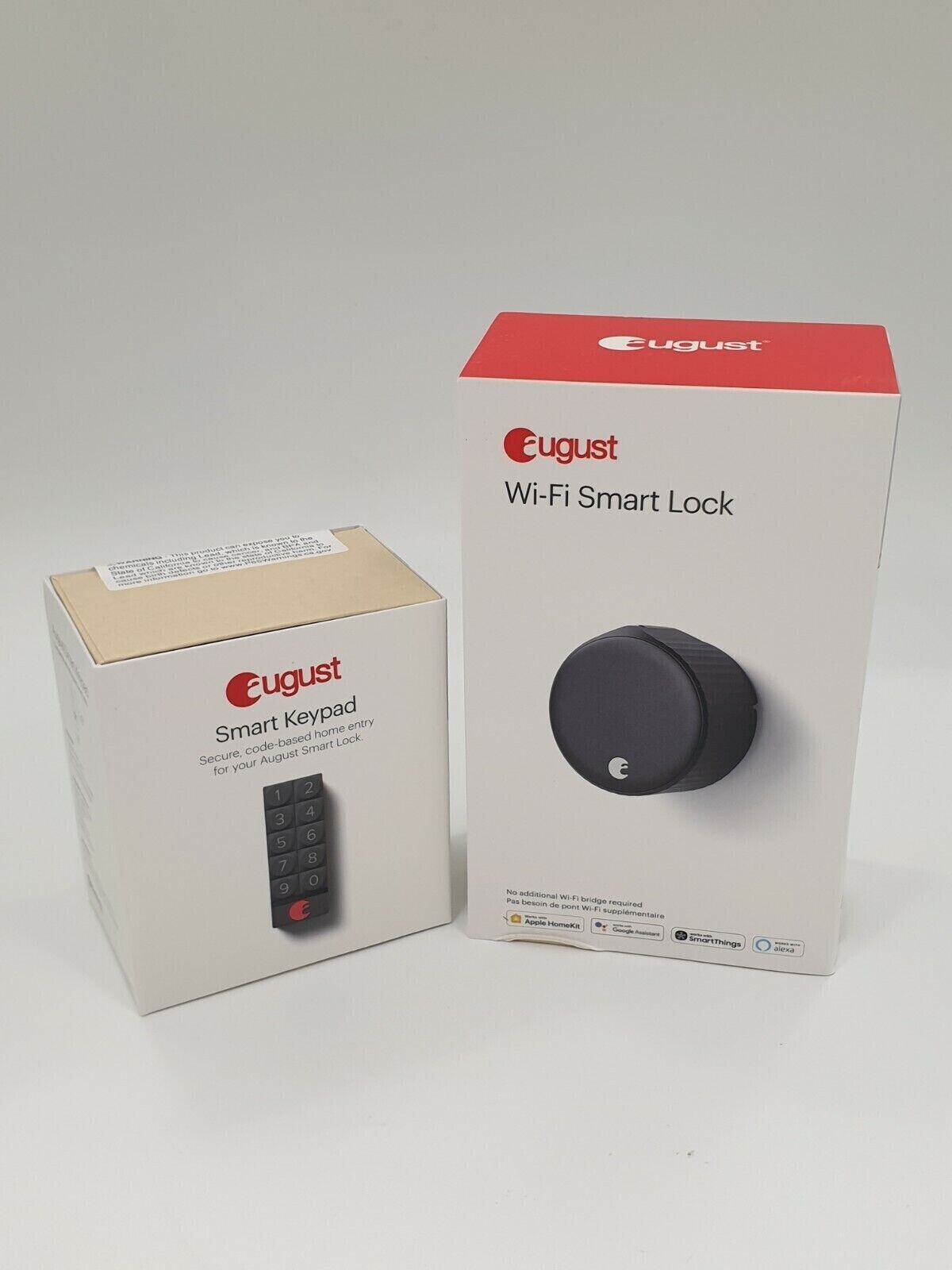 August Wi-Fi Smart Lock & Keypad Bundle 4th Gen Keyless Door Built-In WIFI BLACK