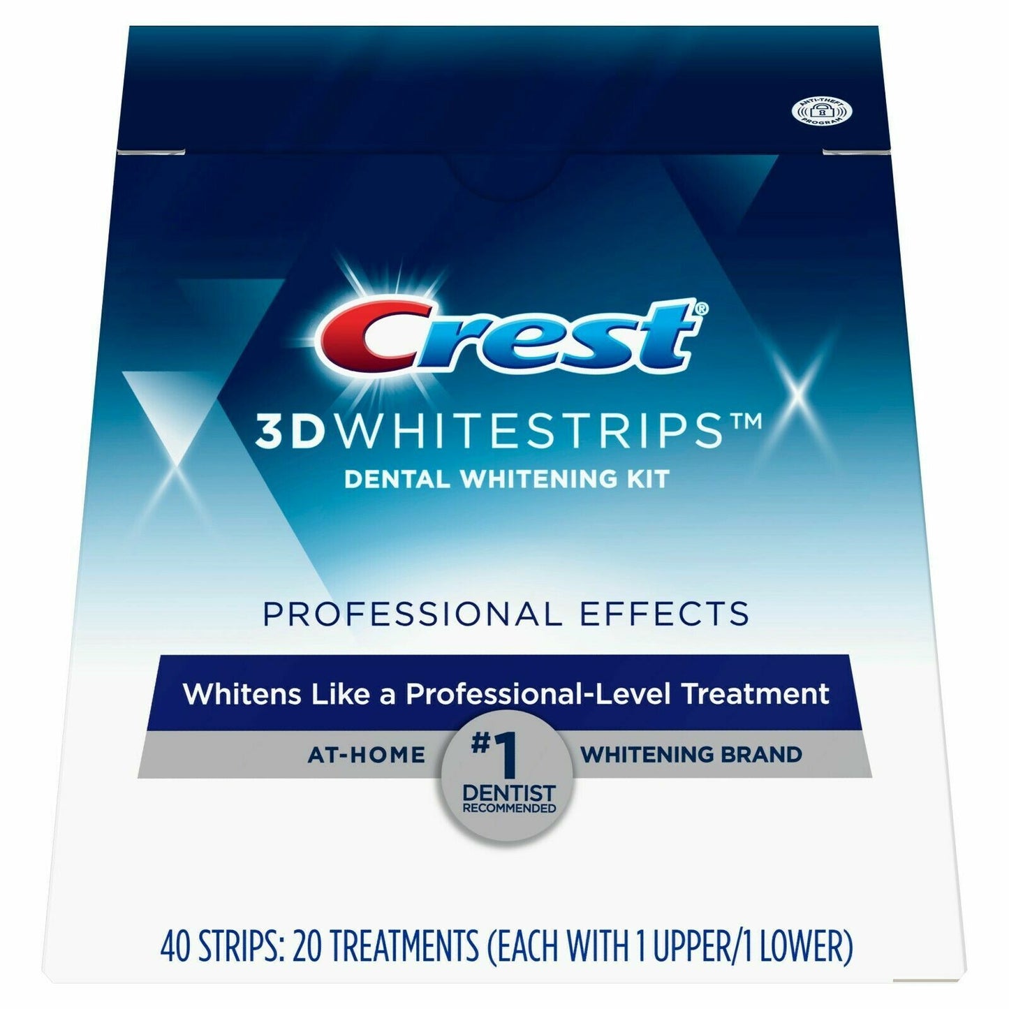 Crest 3D White 40 x Professional Flexfit Teeth Whitening Strip (20 Treatments)
