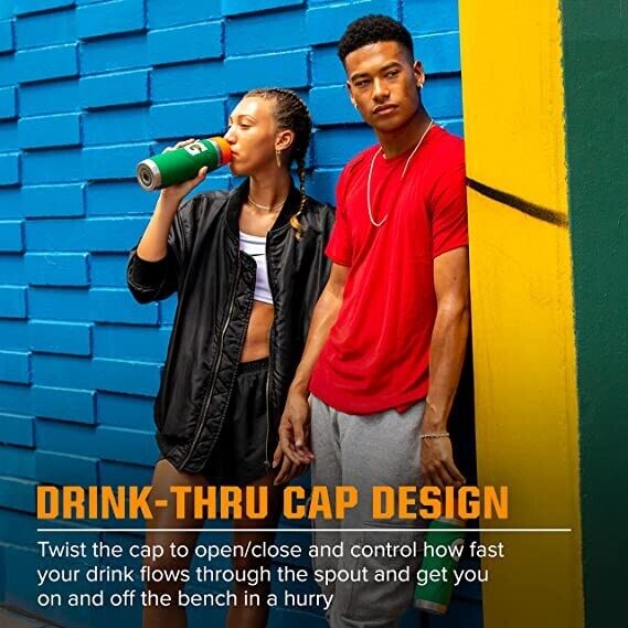 Gatorade Stainless Steel Drink Bottle - DOUBLE WALL INSULATION BPA FREE - 768mL