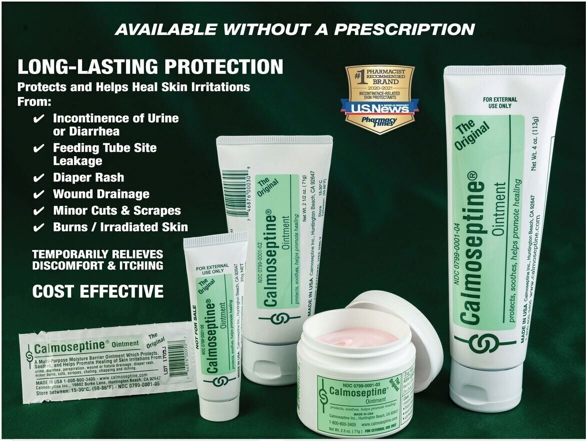 Calmoseptine Diaper Rash Ointment 113g Tube - MELB STOCK - FREE EXPRESS POST