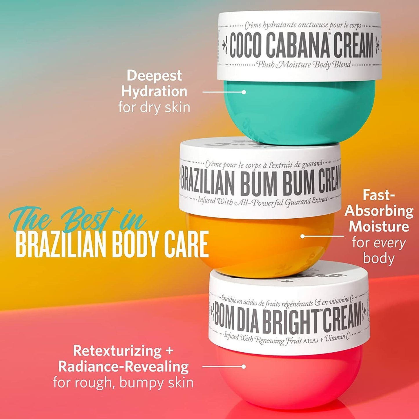 SOL DE JANEIRO Brazilian Bum Bum Cream FULL BODY Moisturizer for Dry Skin 75mL