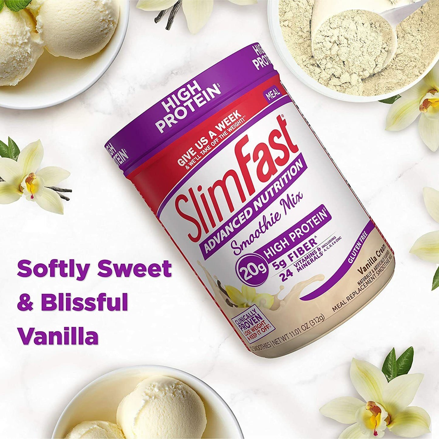 SlimFast Meal Replacement WEIGHT LOSS Vanilla Cream 312g EXP 24/03 QUICK SALE!!!
