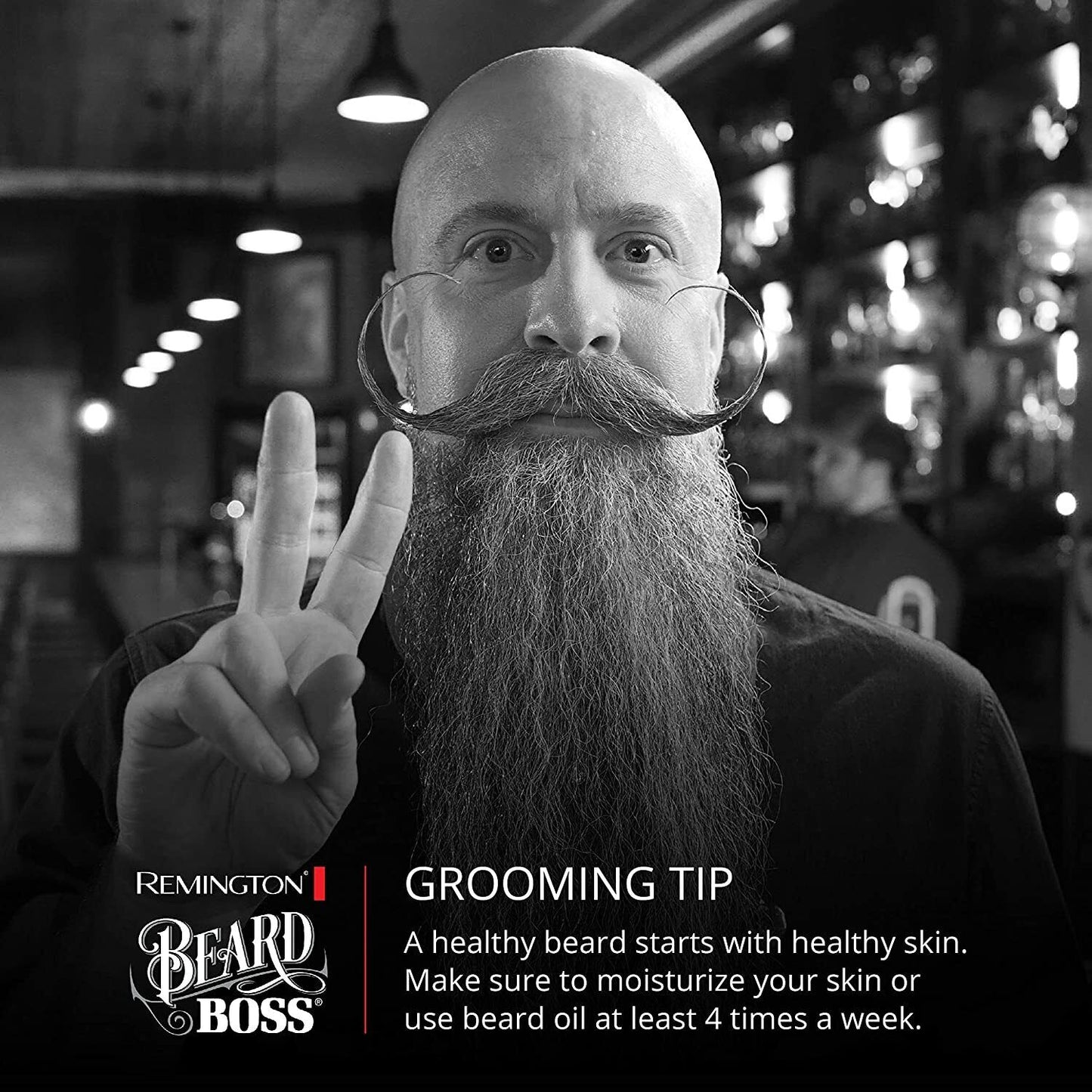 Remington BeardTrimmer Series 6000 Vacuum Precision Beard Stubble Trimmer MB6850