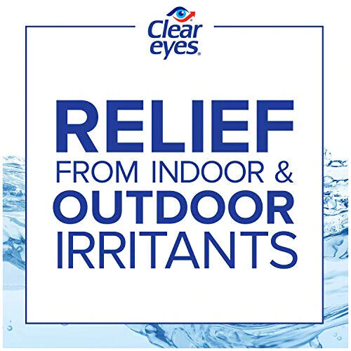 Clear Eyes Lubricant Maximum Strength Itchy Redness Dryness Eye Drops 15mL NEW