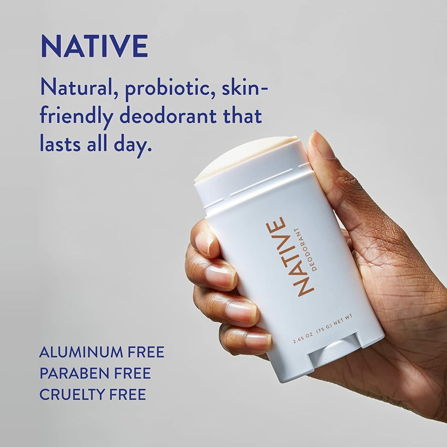 Native Deodorant Men & Women Natural Odor Protection Stick Coconut & Vanilla 75g