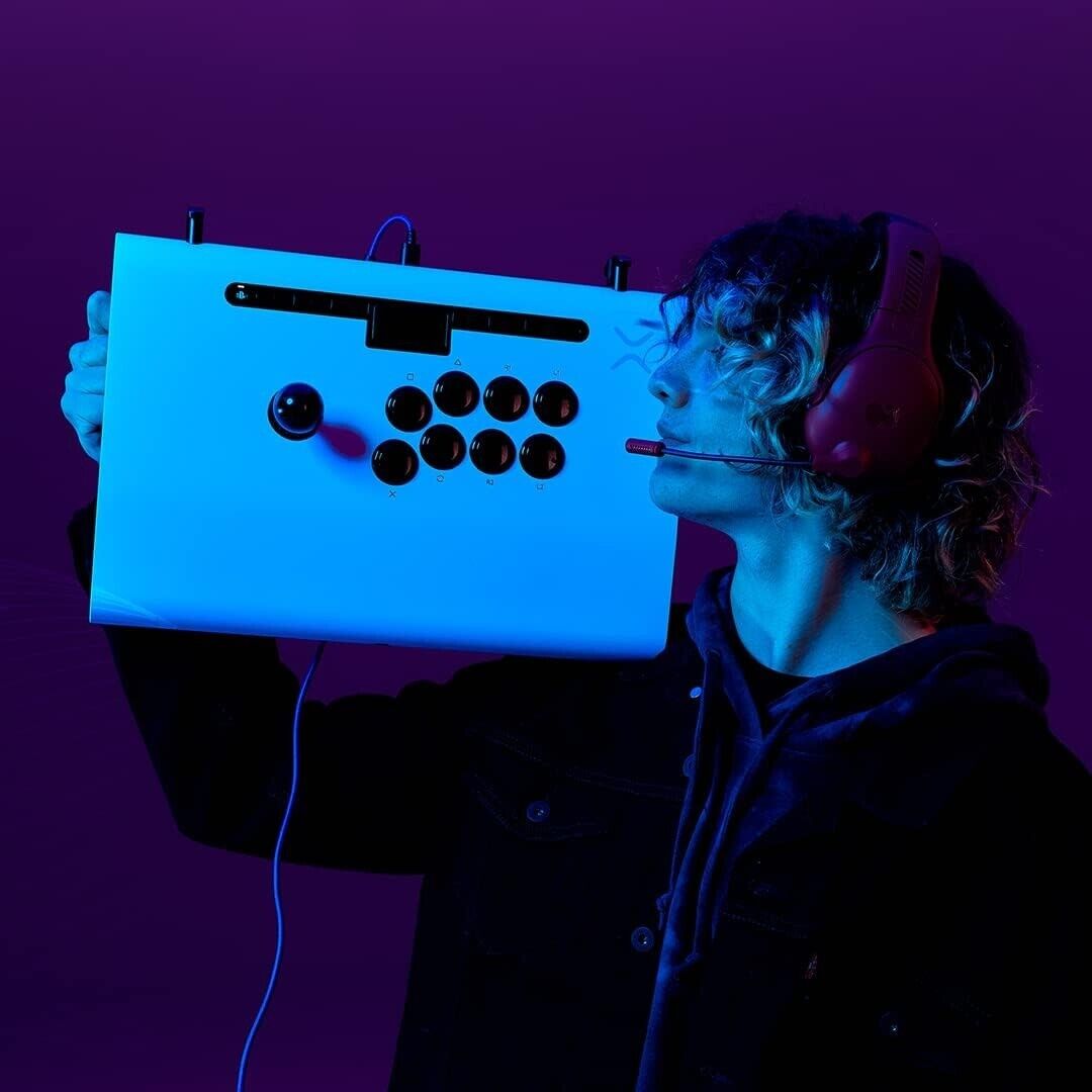 Victrix Pro FS Playstation Arcade Fight Stick Controller for PS5 PS4 PC - WHITE