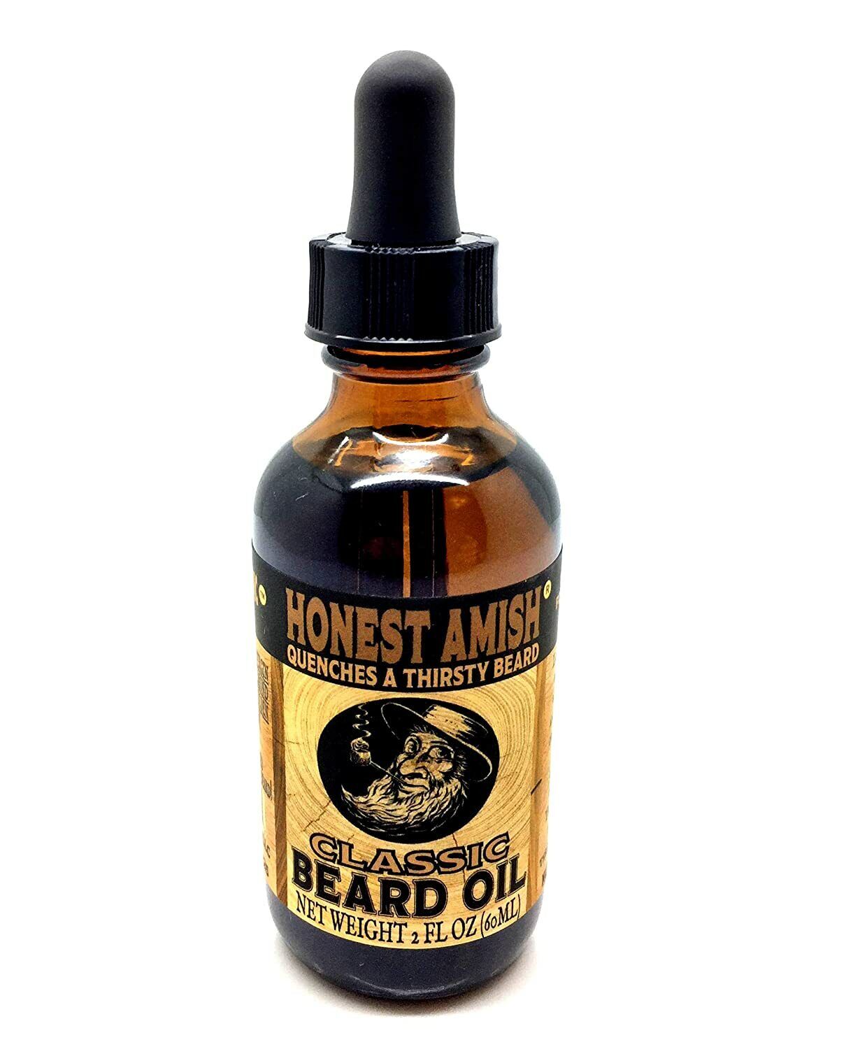 Honest Amish Beard Oil - Classic 2oz - Essential Oils Balm / Beard Care Products