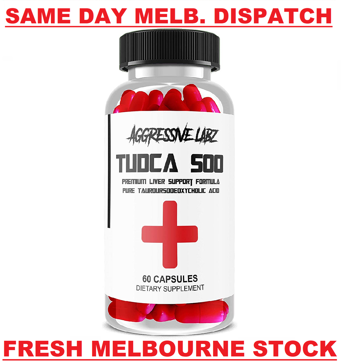 TUDCA 500mgs 60 caps AGGRESSIVE LABZ DOUBLE STRENGTH CYCLE LIVER SUPPORT PCT!