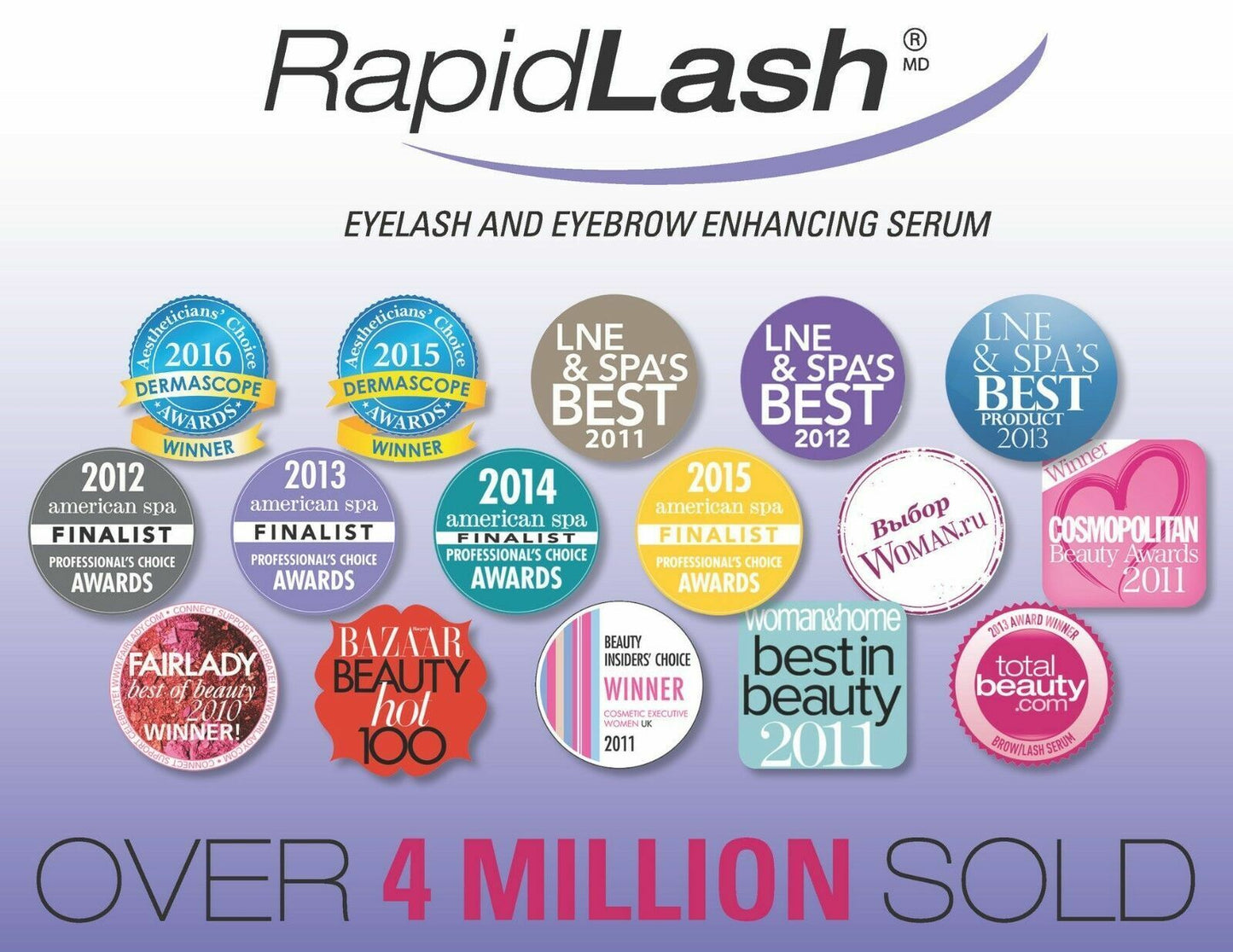 GENUINE RAPID LASH Rapidlash Fuller Lashes Hexatein 1 Complex Eyelash Serum 3mL