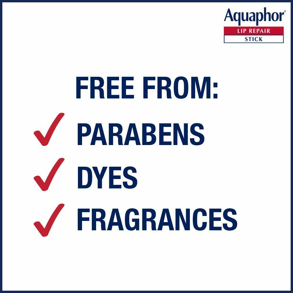Aquaphor Lip Repair Stick - 2 Pack - Soothes Dry Chapped Lips - NEW & SEALED