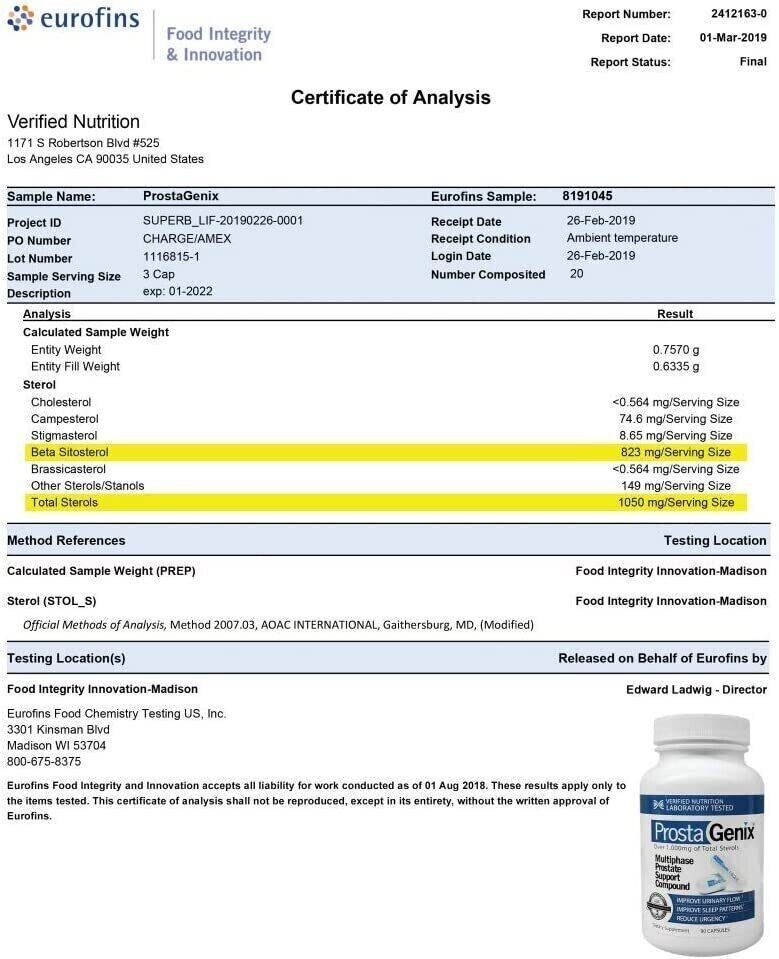 ProstaGenix Advanced Formula 90 Capsules Comprehensive Blend - FREE EXPRESS POST