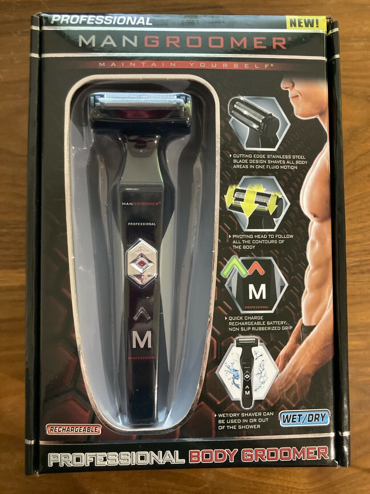 Mangroomer 2.0 Professional Body Groomer Ball Groin Trimmer WET/DRY RECHARGEABLE