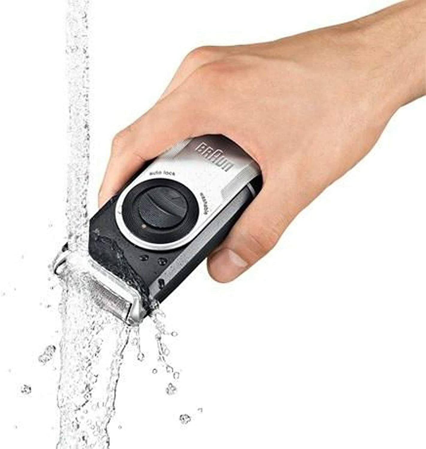 Braun Mens Mobile Shaver Precision Trimmer M-90 Washable Travel Battery Operated