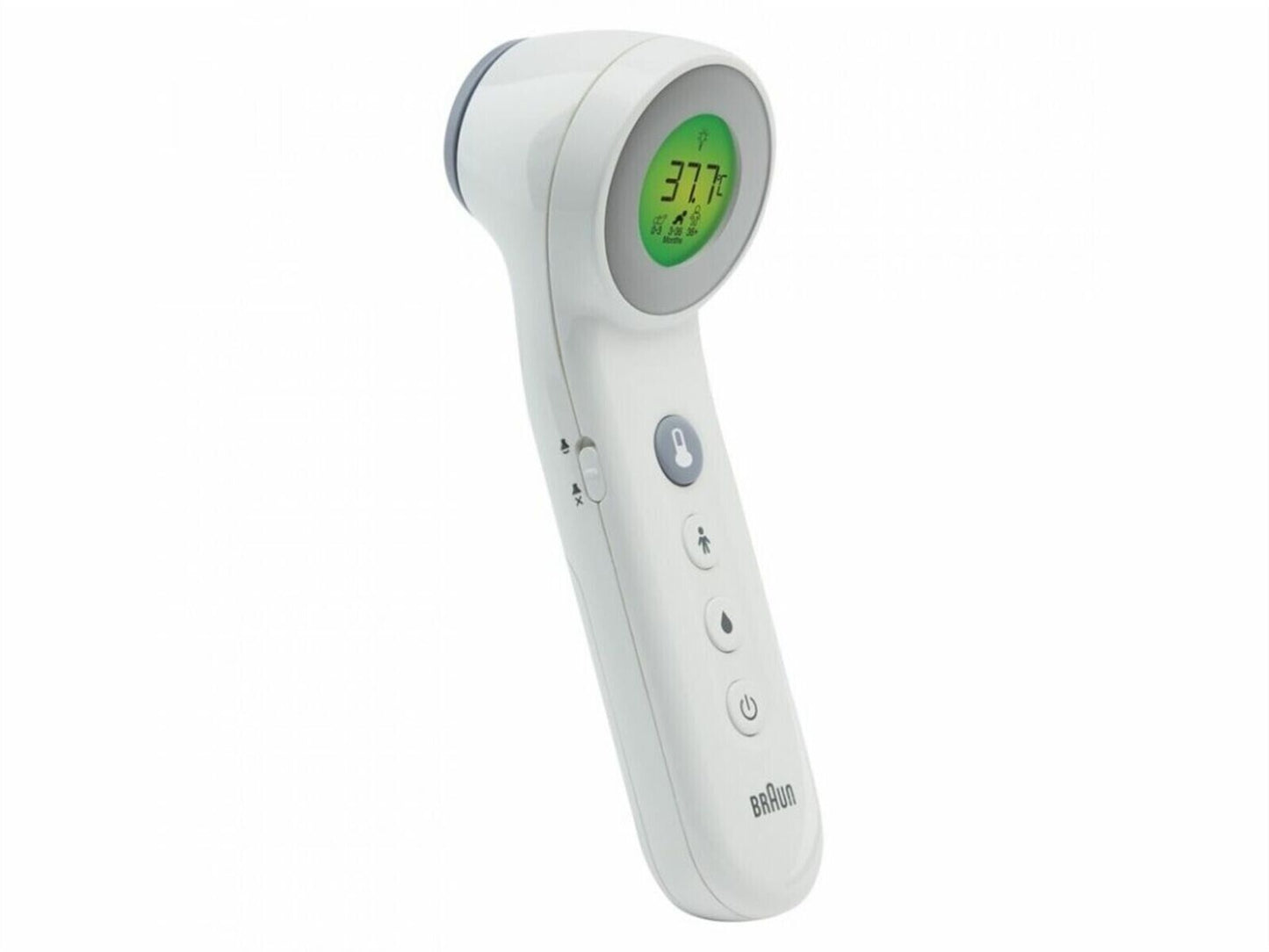 Braun No Touch 3-in-1 Thermometer BNT400 Age Precision Touchless Infrared WHITE
