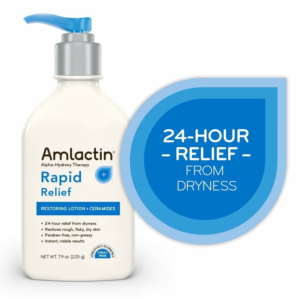 AmLactin Rapid Relief Restoring Lotion + Ceramides Alpha-Hydroxy Therapy 225 mL