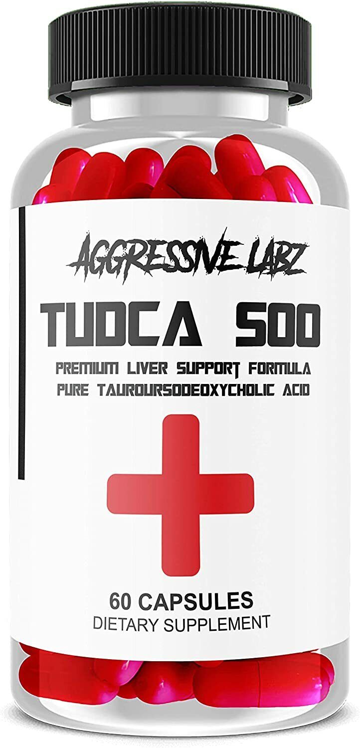 TUDCA 500mgs 60 caps AGGRESSIVE LABZ DOUBLE STRENGTH CYCLE LIVER SUPPORT PCT!