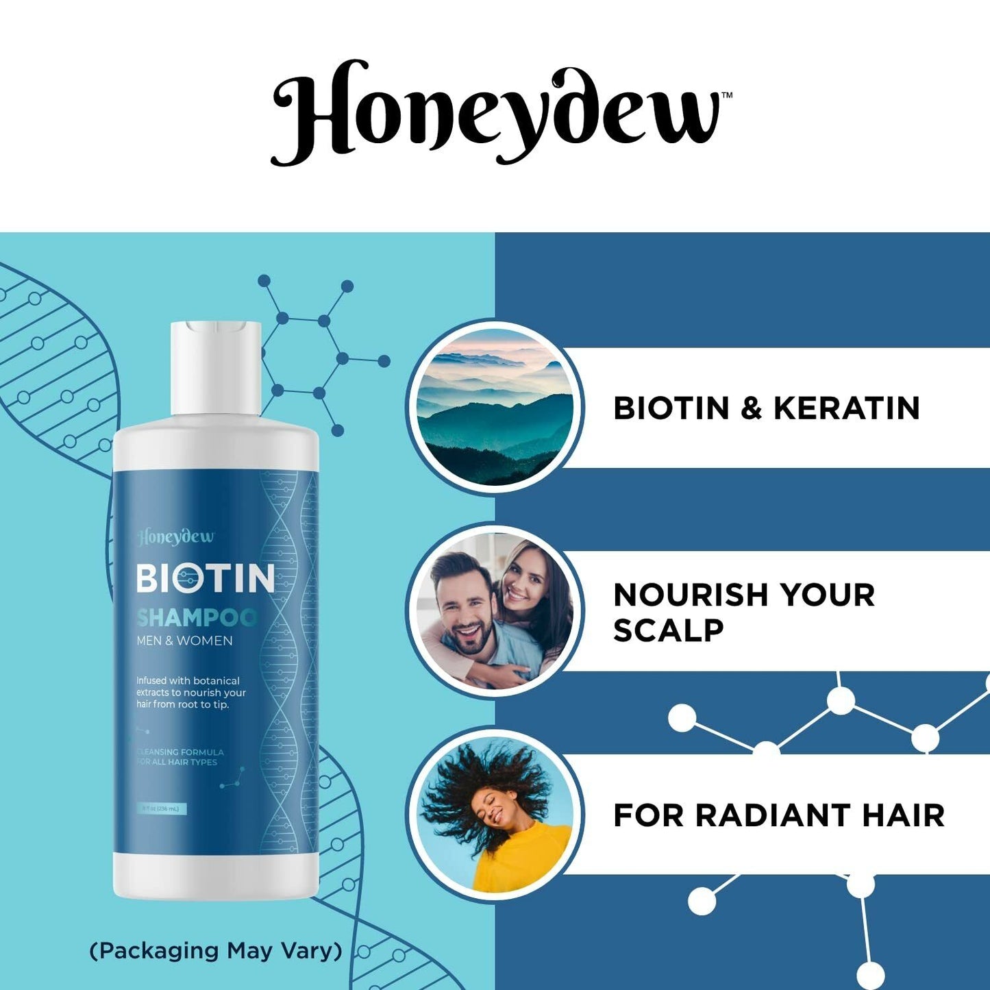 BIOTIN SHAMPOO - Anti Hair Loss Treatment DHT BLOCKER 236mL - FREE EXPRESS POST