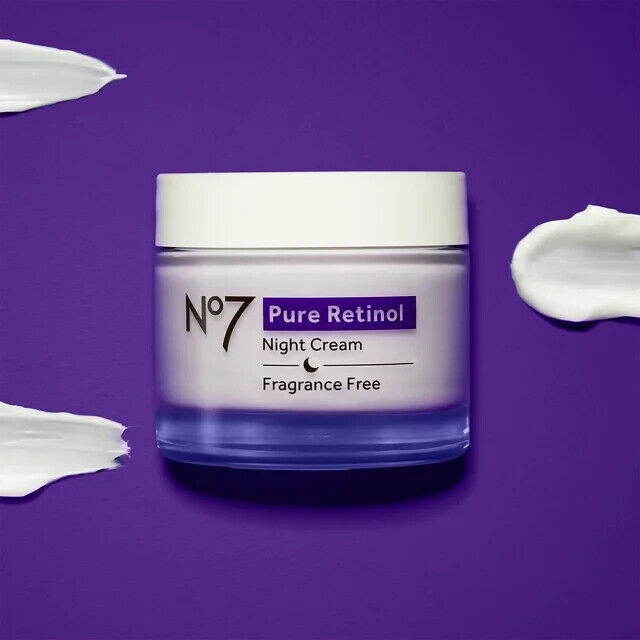 Boots No7 Laboratories PURE RETINOL - Night Repair Cream Anti Aging 50mL - NEW