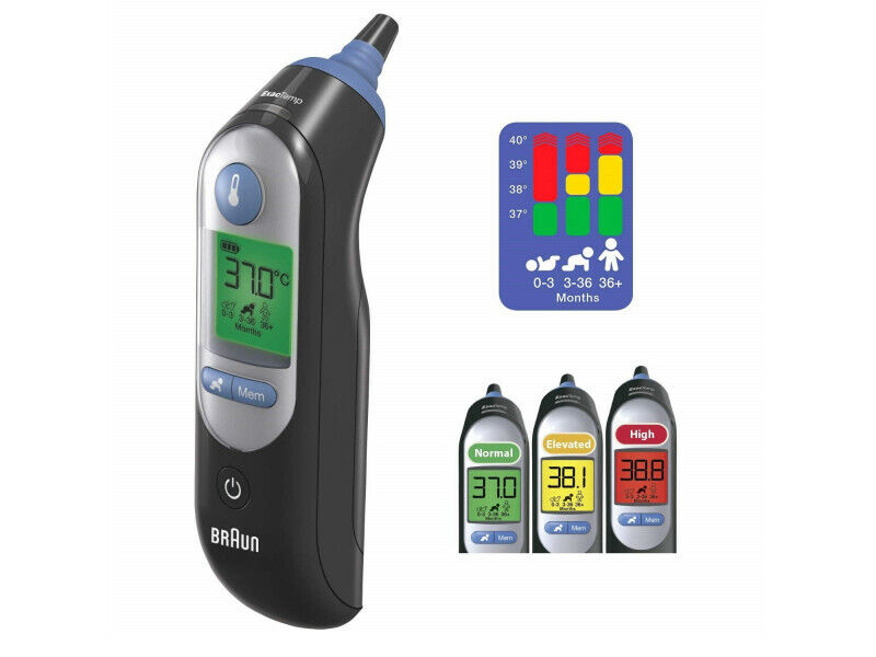 Braun IRT6520 ThermoScan 7 Ear Professional Thermometer Age Precision Black NEW