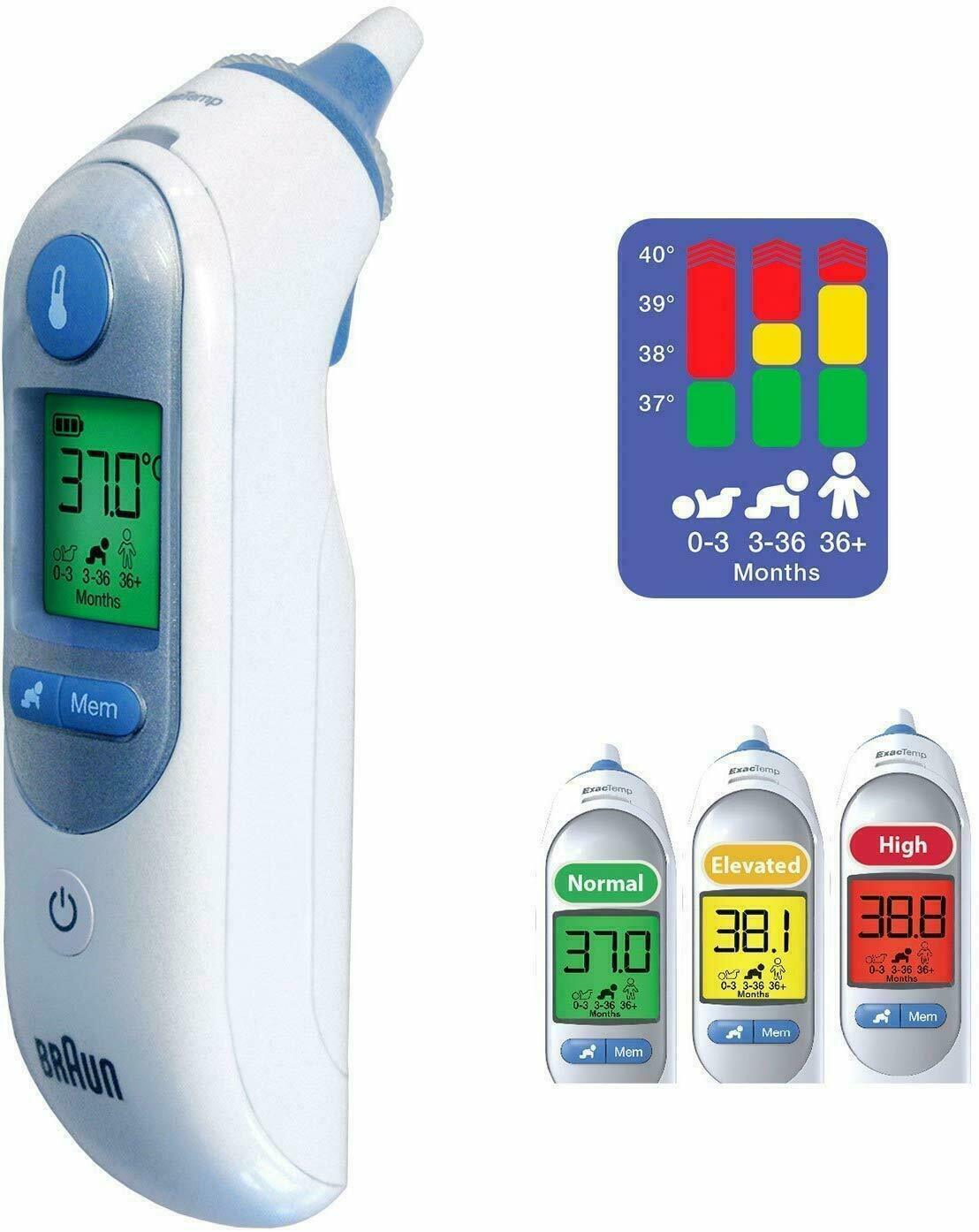 Braun IRT6520 ThermoScan 7 Professional Ear Thermometer Age Precision White NEW