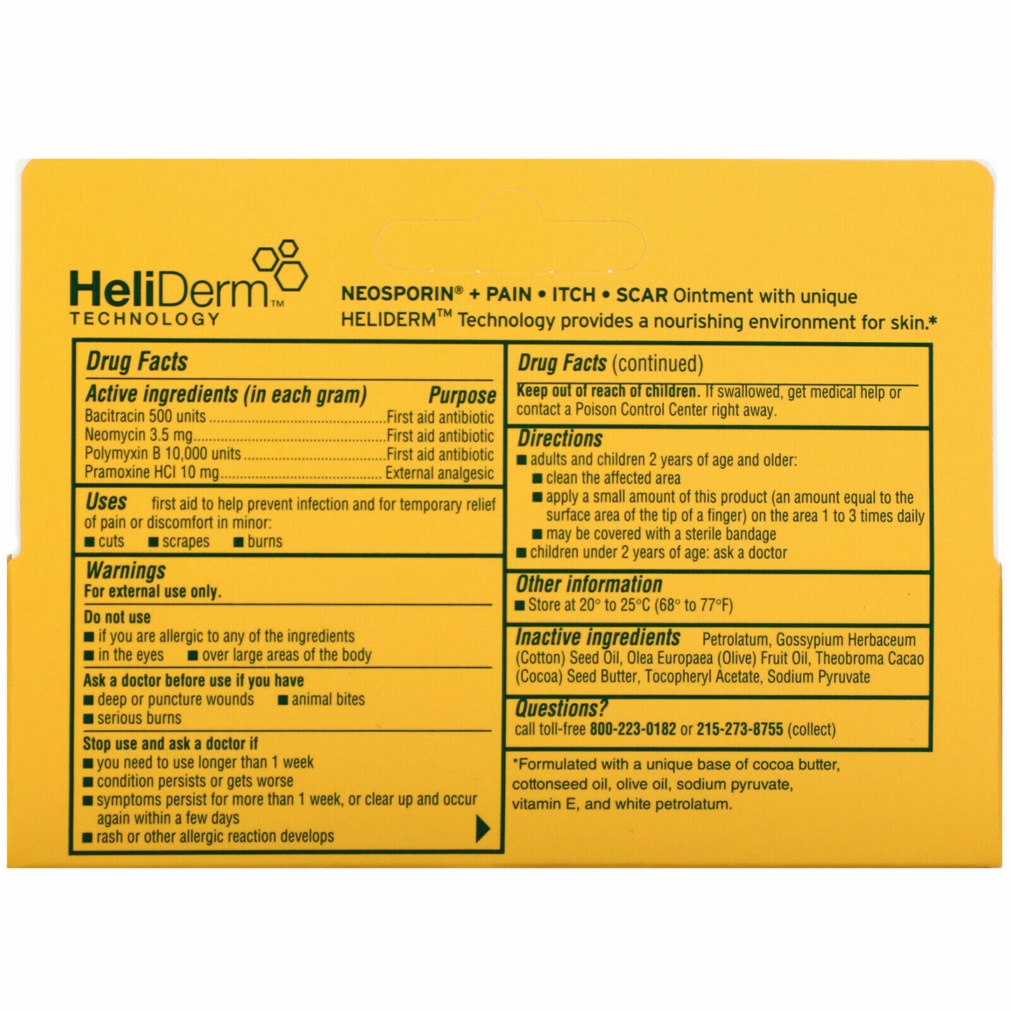 Neosporin Multi Action Ointment First Aid Pain Itch Scar Relief 1.0 oz (28.3 g)