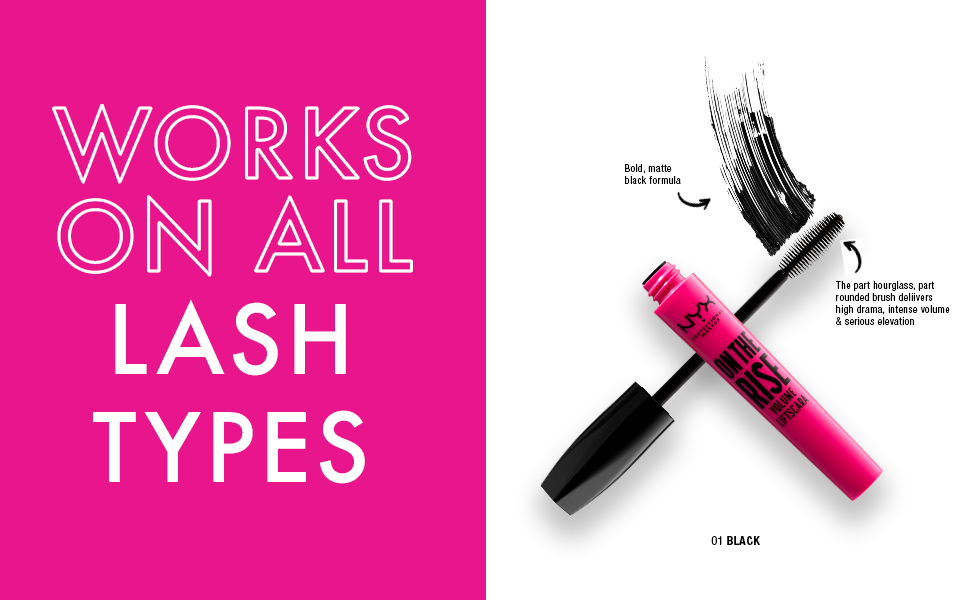 NYX Professional Makeup On The Rise Volume Liftscara Mascara BLACK OTRL01 NEW
