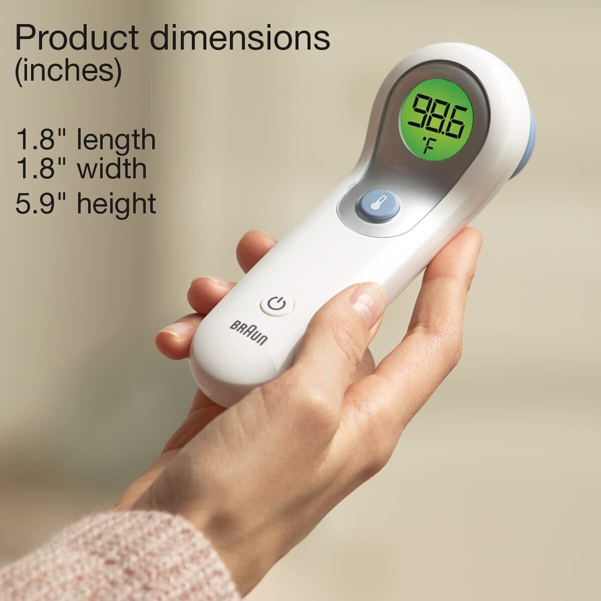 Braun No Touch Forehead Thermometer Touchless Infrared IR WHITE - BNT300 NTF3000