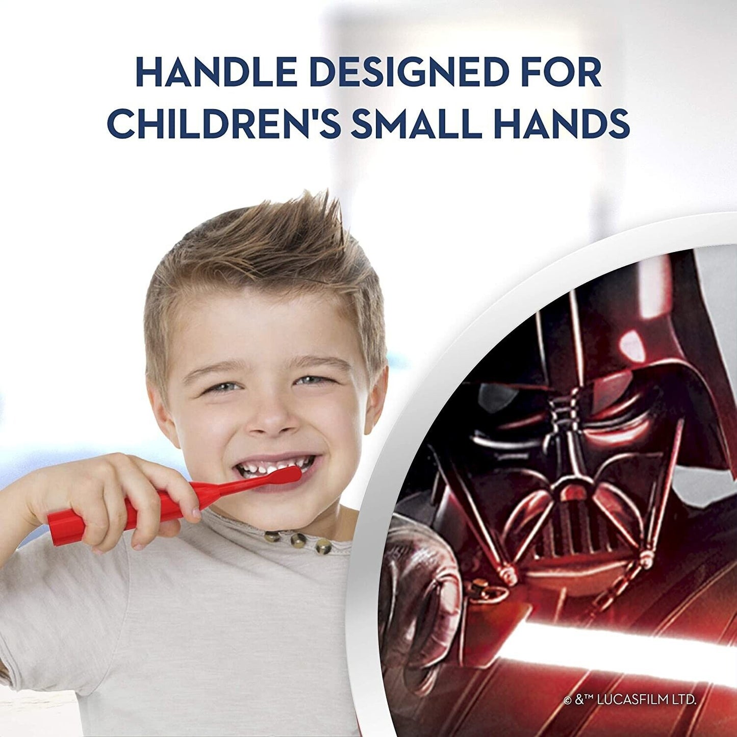 Oral-B Kids - Battery Power Toothbrush - Soft 3+ Years - Star Wars Darth Vader