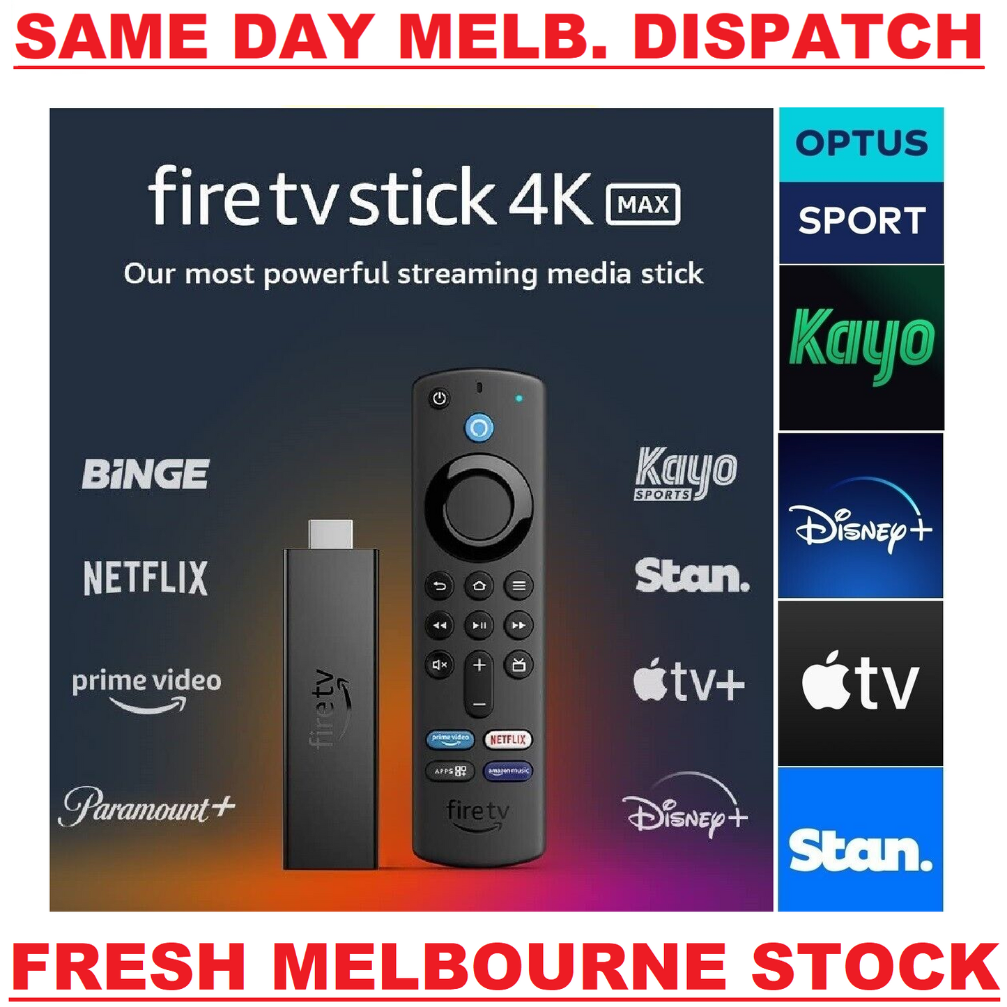 Amazon Fire TV Stick 4K MAX Wi-Fi 6 Ultra HD Gen Alexa Voice Remote Media Player