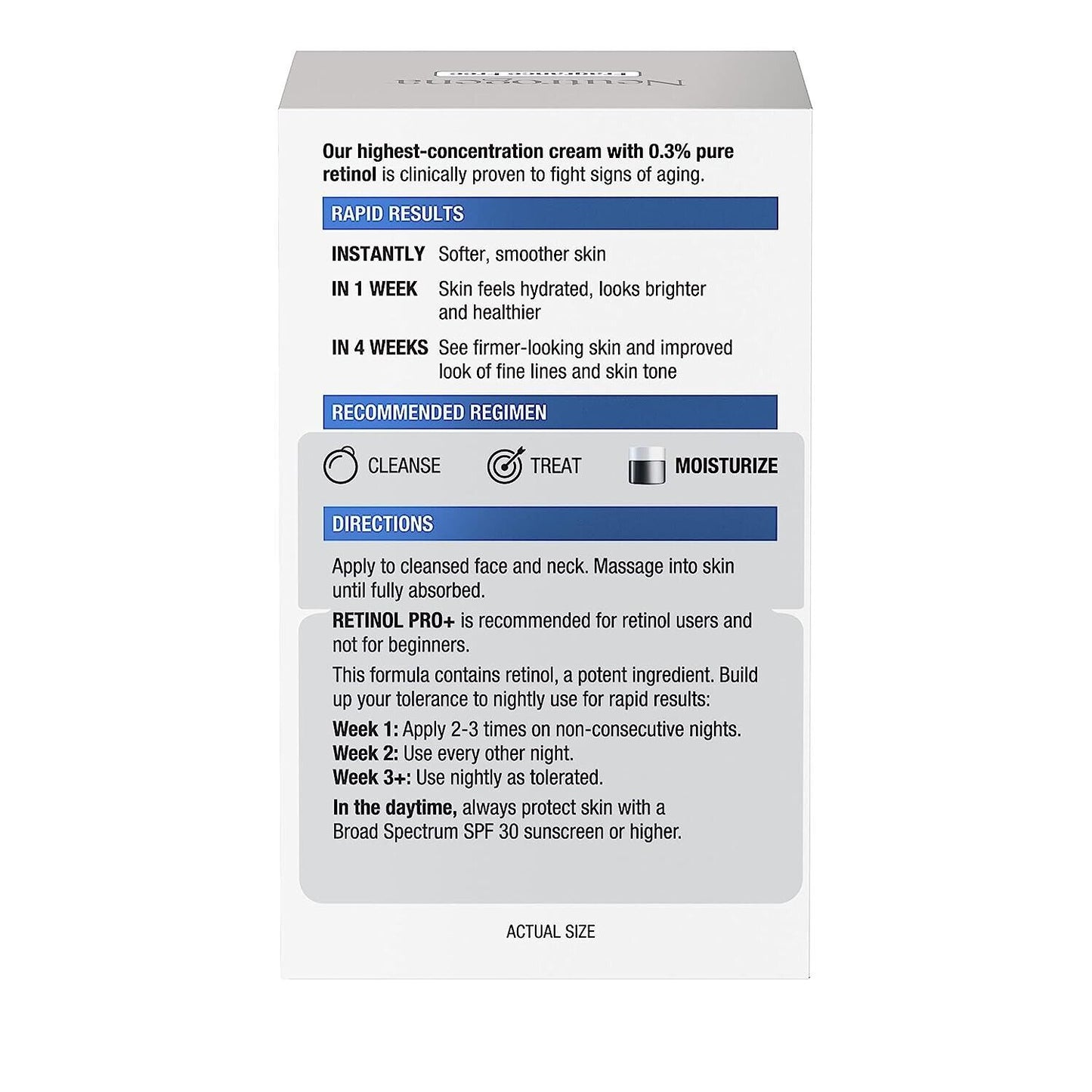 Neutrogena Rapid Wrinkle Repair Retinol Pro+ .3% Night Cream Moisturiser 48g NEW