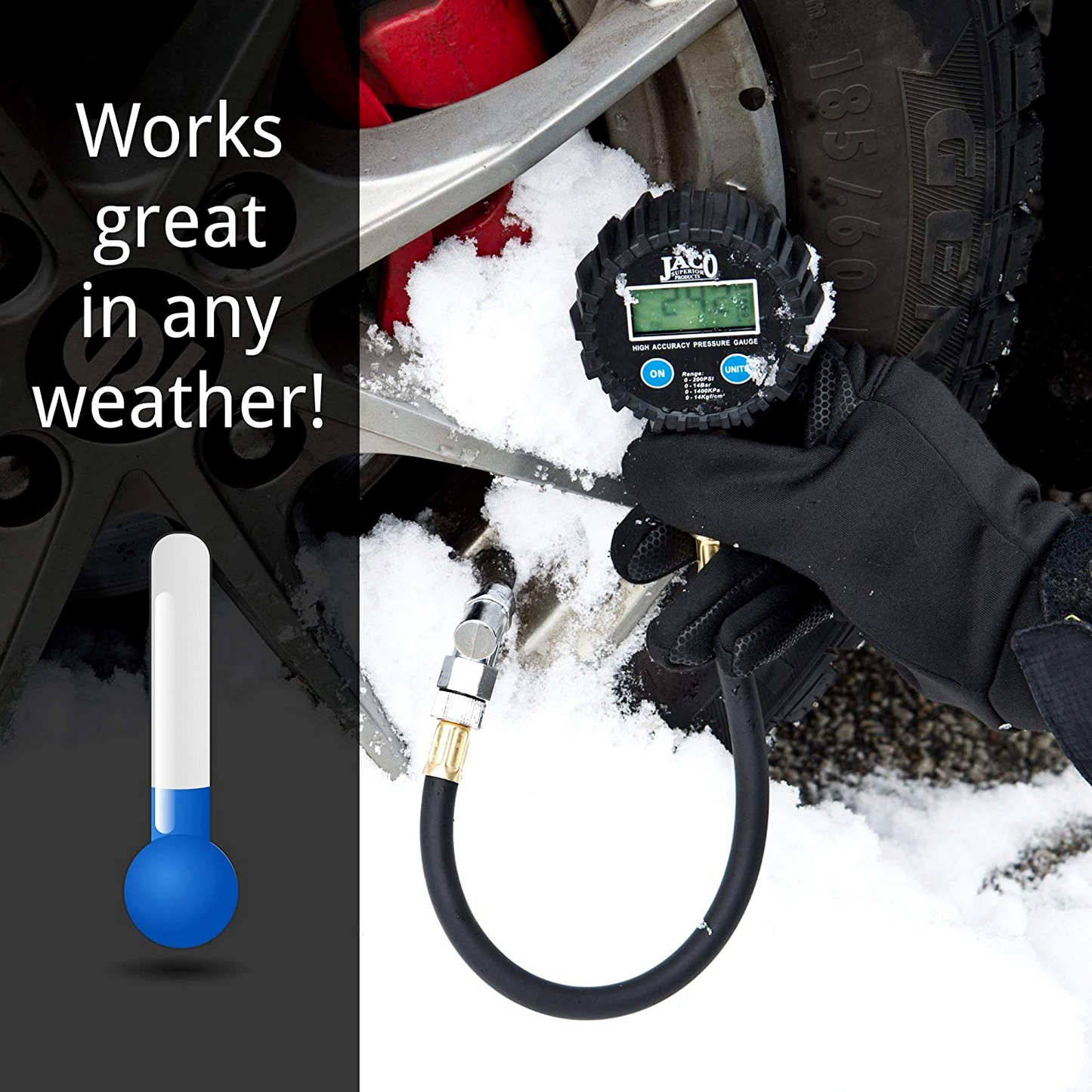 JACO ElitePro Digital Tire Pressure Gauge - 200 PSI - BRAND NEW FRESH MELB STOCK