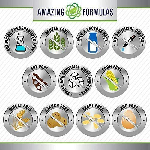 AMAZING FORMULAS HYALURONIC ACID 100mg Anti-Aging 120 Capsules FREE EXPRESS POST
