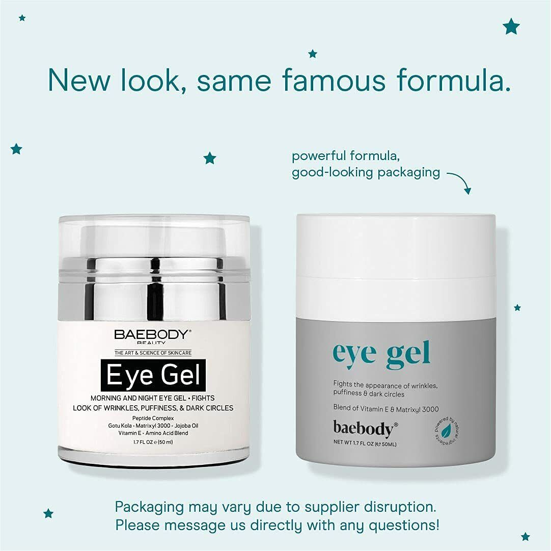 BAEBODY EYE GEL Face Wrinkles Dark Circles Puffiness Hyaluronic Acid Anti Aging
