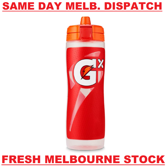 Gatorade Gx Sports Drink Bottle EASY GRIP LEAK PROOF BPA FREE 887mL - RED