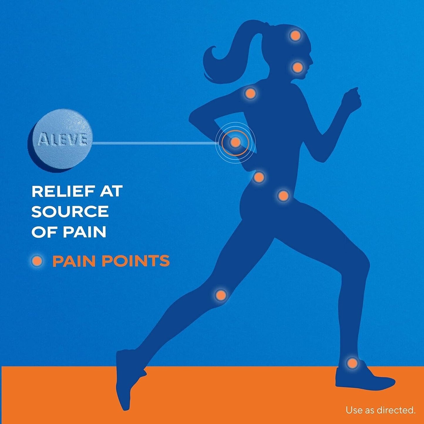 Aleve Back and Muscle Pain 200 Tablets - 12HR Headache Pain Relief Fever Reducer